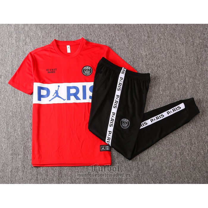 Chandal del Paris Saint-Germain Jordan Manga Corta 2020-2021 Rojo